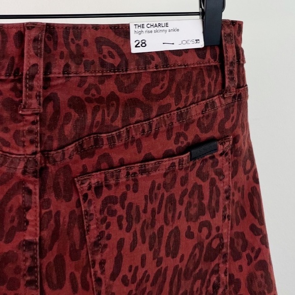 NWT Joe’s Jeans Charlie High Rise Skinny Jeans in Twisted Leopard - Picture 10 of 11